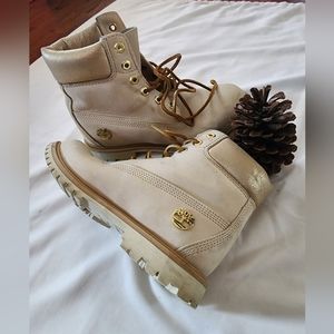 Women's timberland Boots Blonde and gold